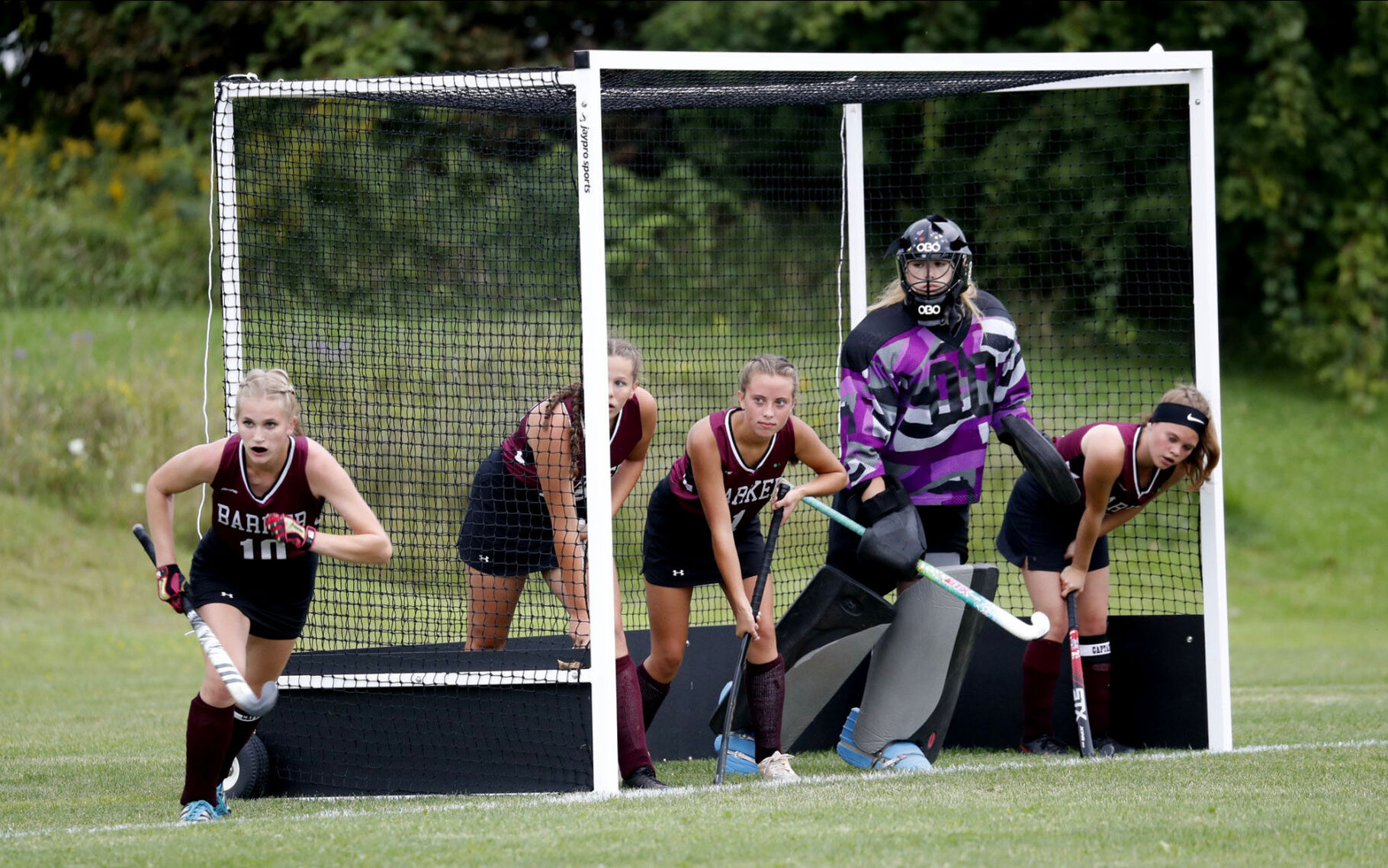 Akron defeats Barker, 4-0, in field hockey